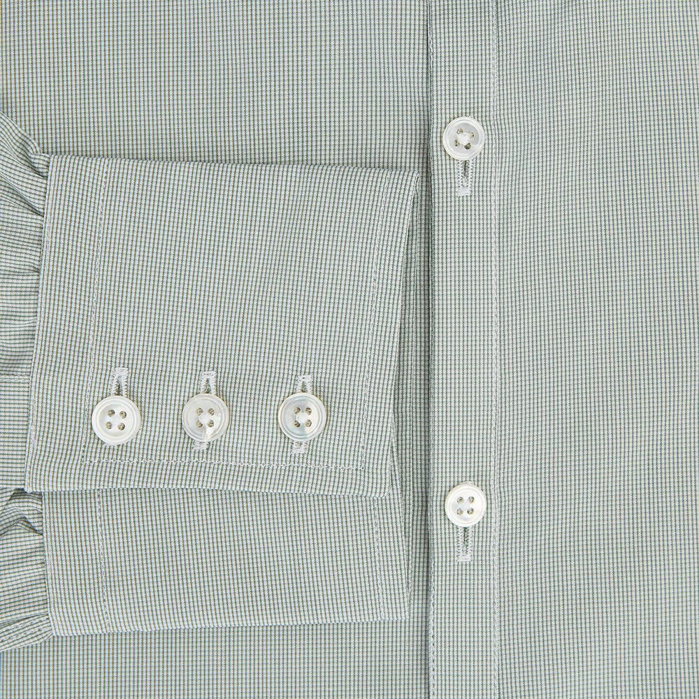 Dark Green Micro Graph Check Westminster Shirt