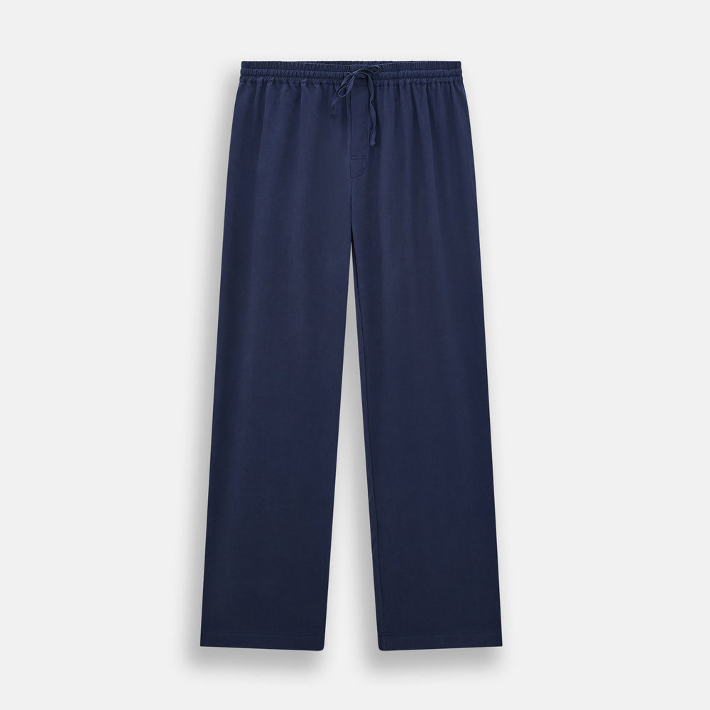 Navy Silk Pyjama Set