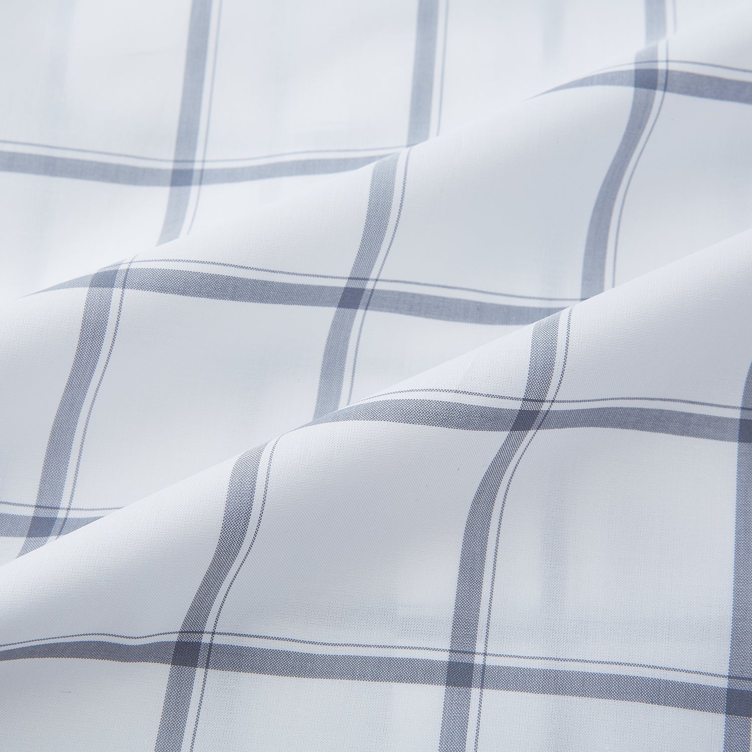 Grey Grid Check Mayfair Sirt