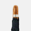 Black Watch Tartan Telescopic Umbrella with Whangee Crook Handle