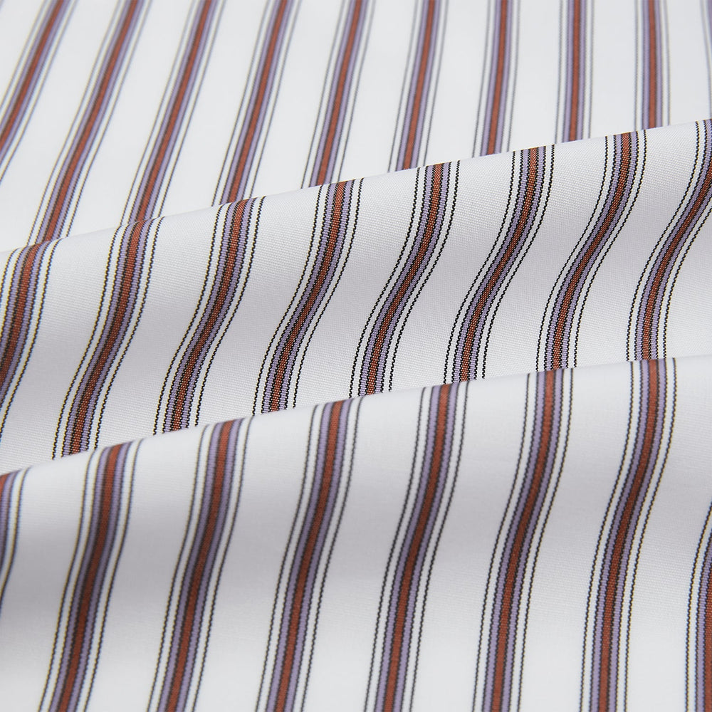 Burgundy Multi Stripe Winston Gown
