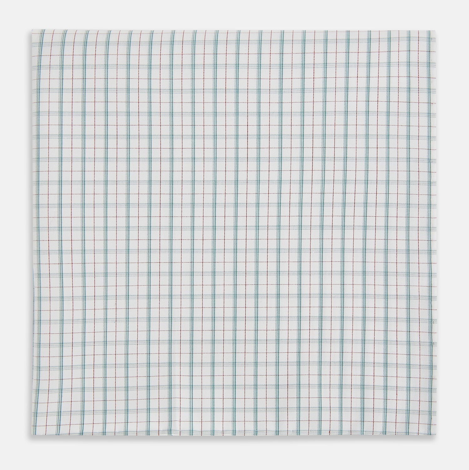 Green Multi Graph Check Hand-Rolled Handkerchief