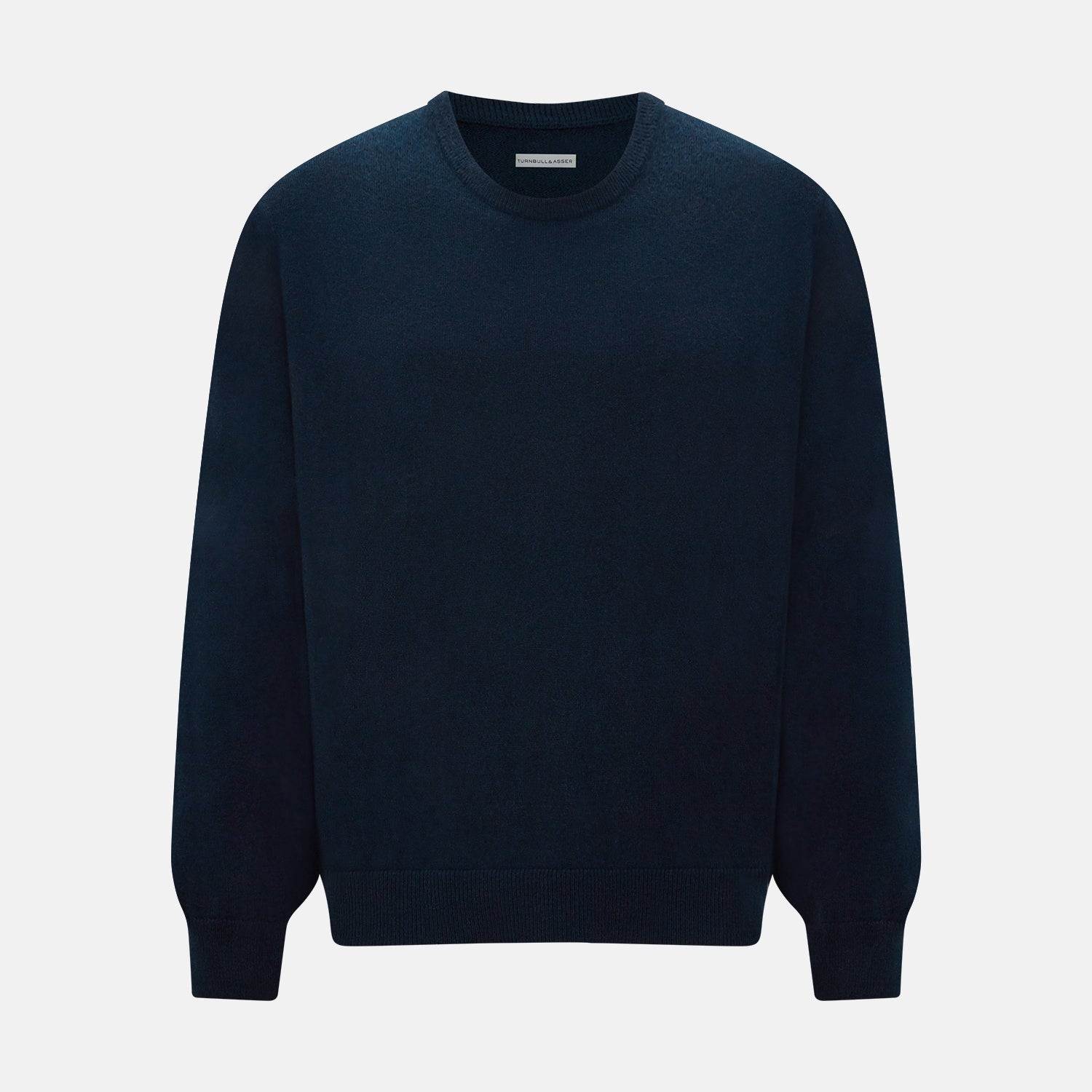Navy Cashmere Round Neck Jumper