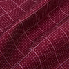 Burgundy Dotted Check Pattern Printed Silk Cravat