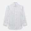 Burgundy Track Stripe Mayfair Shirt