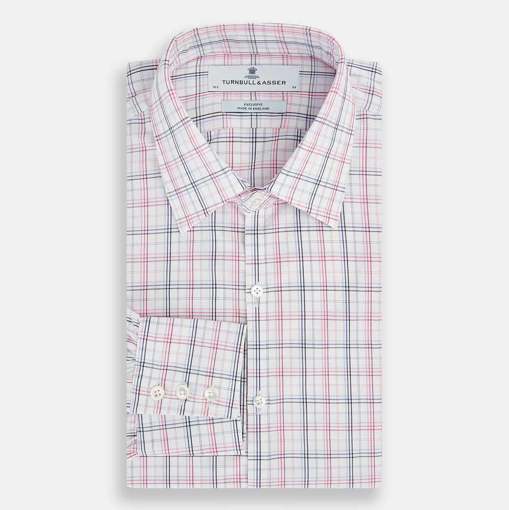 Purple and Blue Multi Check Westminster Shirt
