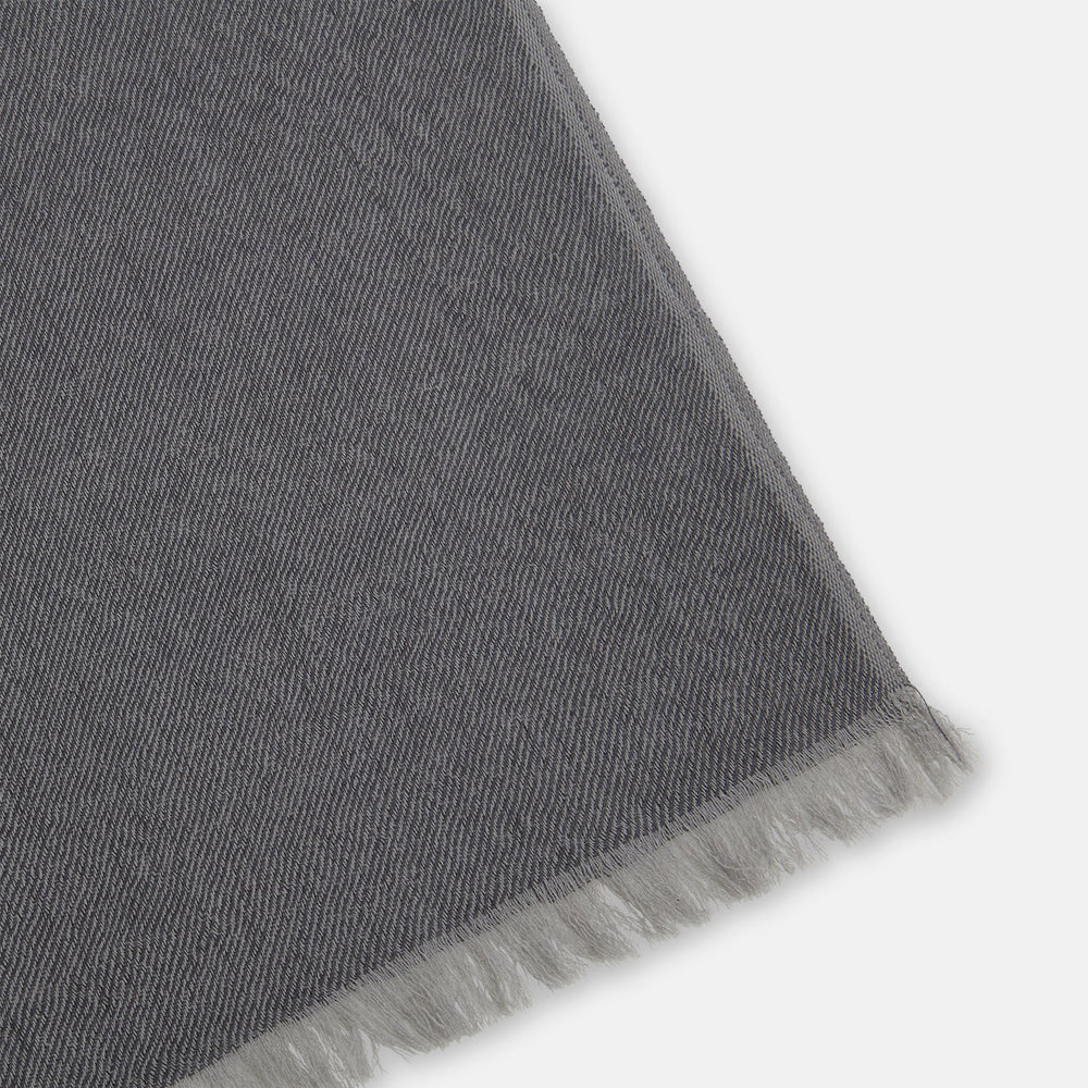 Grey and Beige Cashmere Scarf
