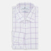 Lilac Grid Check Mayfair Shirt