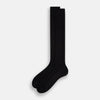 Black Wool Long Socks
