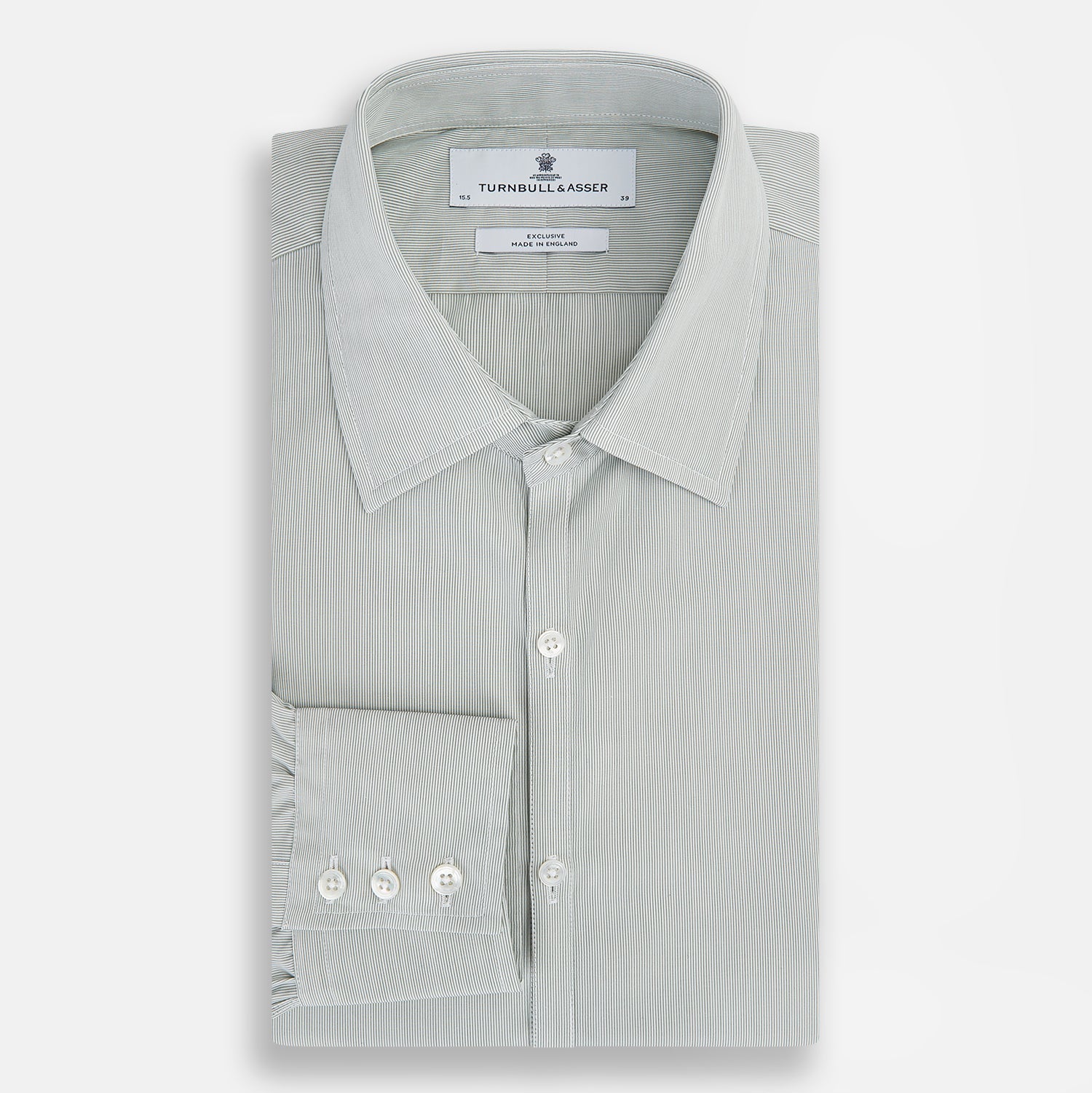 Dark Green Hairline Stripe Westminster Shirt
