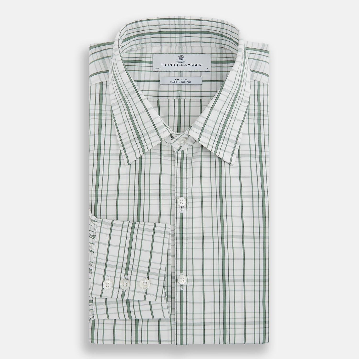 Sage Green Plaid Check Westminster Shirt