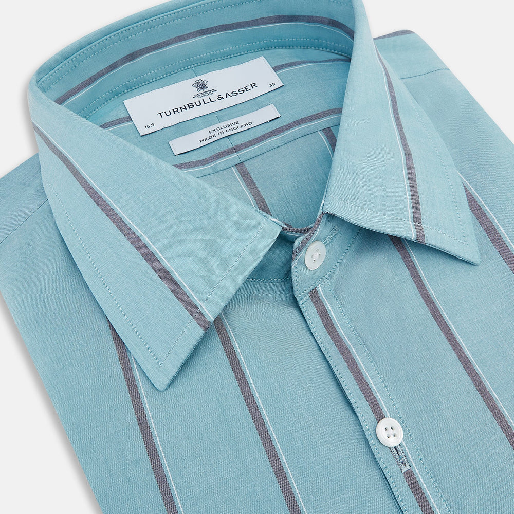 Cendre Blue Track Stripe Westminster Shirt