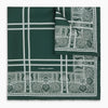 Forest Green Paisley Bandana Patterned Silk Pocket Square