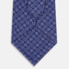 Azzurro Floral Tile Pattern Printed Silk Tie