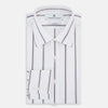 Burgundy Track Stripe Mayfair Shirt