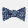 Pale Blue Paisley Silk Bow Tie