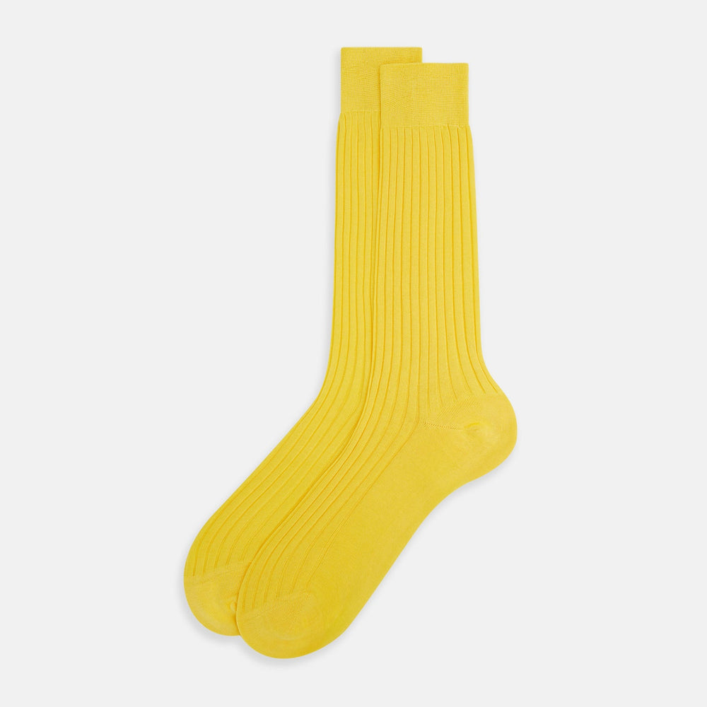Charteuese Lemon Mid-Length Socks