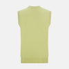 Melon Green Sleeveless Cardigan