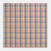 Hand Rolled Multi-coloured Grid Check Handkerchief