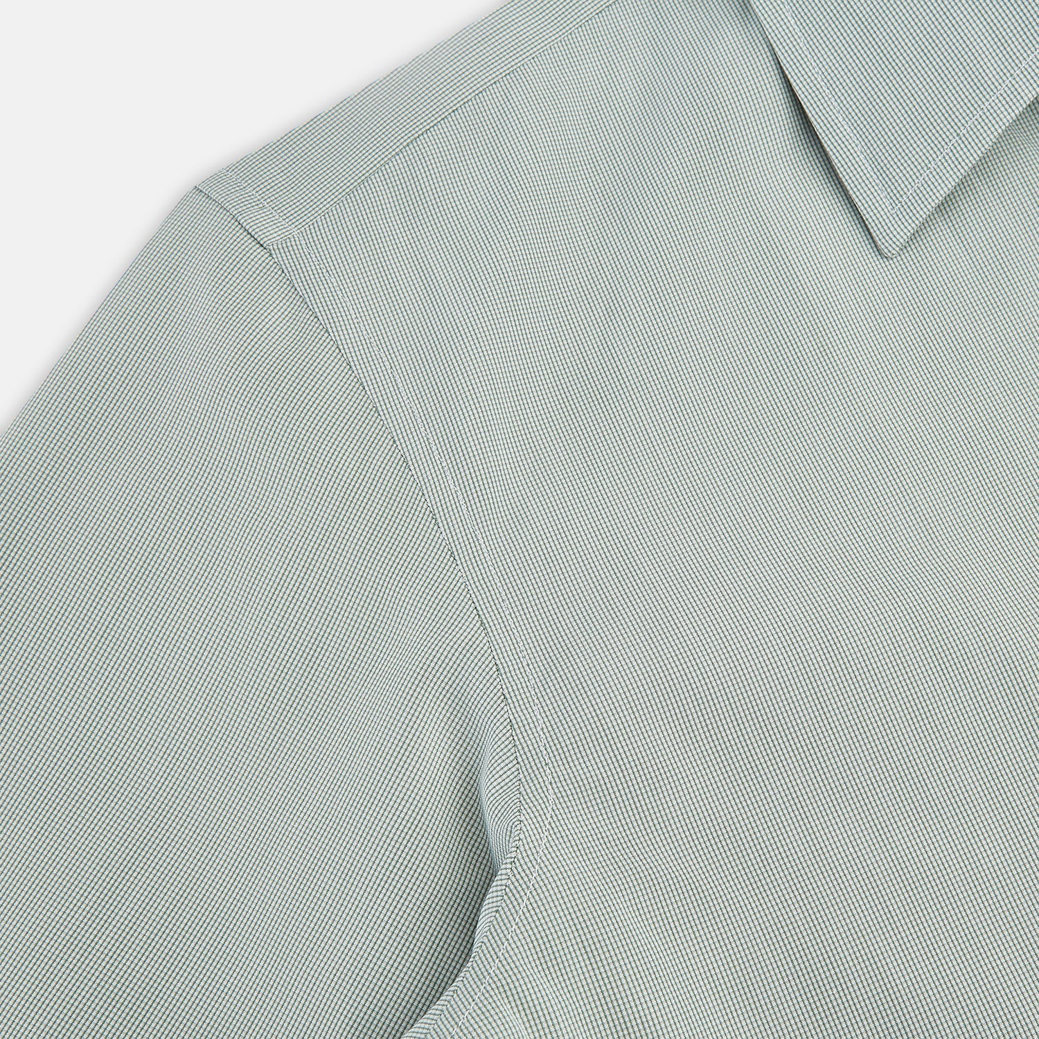 Dark Green Micro Graph Check Westminster Shirt