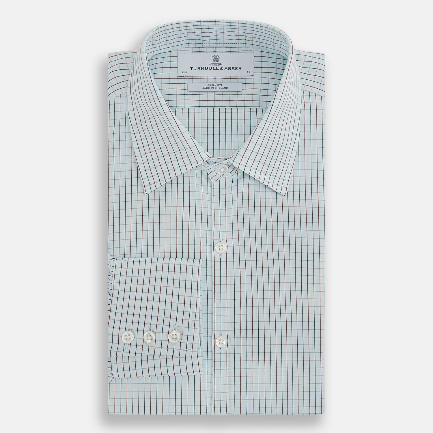 Forest Melange and Red Overlay Grid Check Westminster Shirt