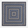 Ash Dots and Floral Tile Double-Sided Silk Pocket Square
