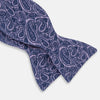 Lilac Paisley Silk Bow Tie