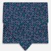 Multicoloured Dark Navy Circle Silk Cravat