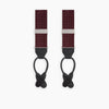 Burgundy Small Spot Adjustable Silk Braces