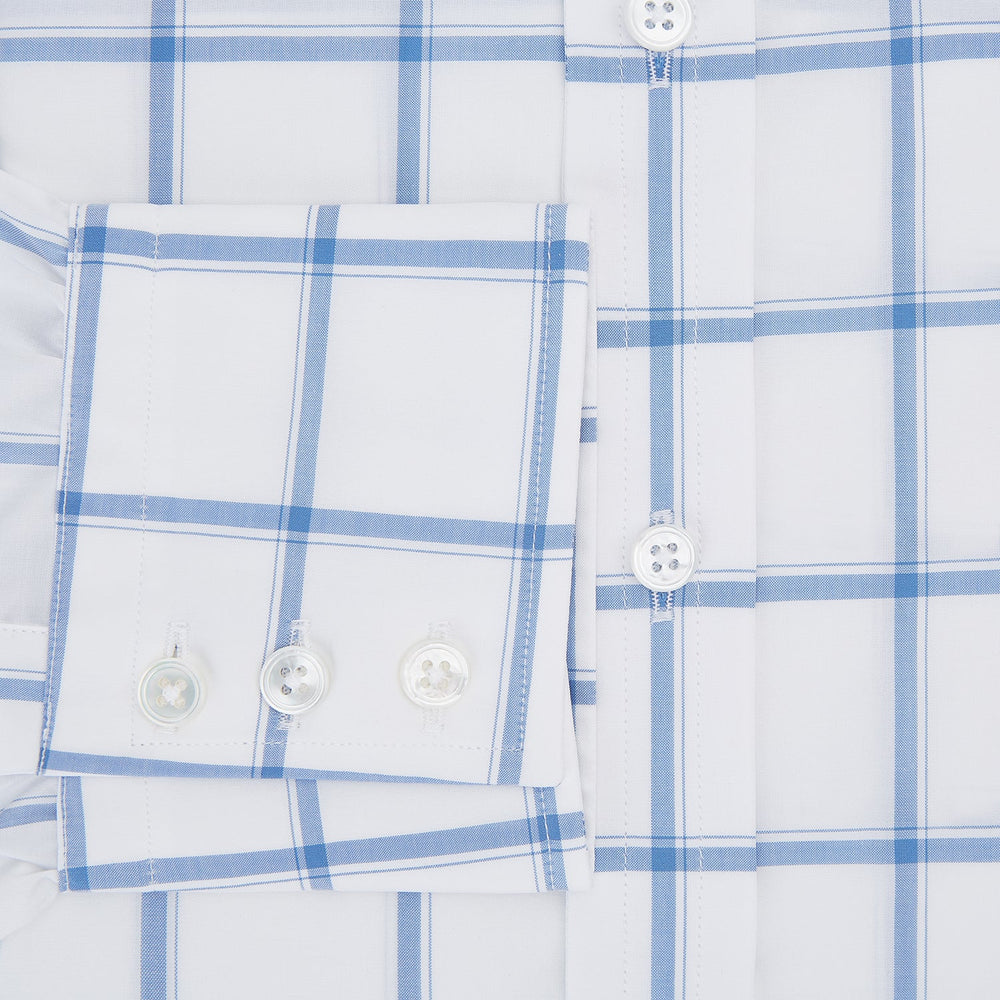 Colony Blue Grid Check Mayfair Shirt