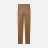 Camel Striped Linen Edmund trousers