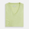 Pistachio Cashmere V-neck Jumper