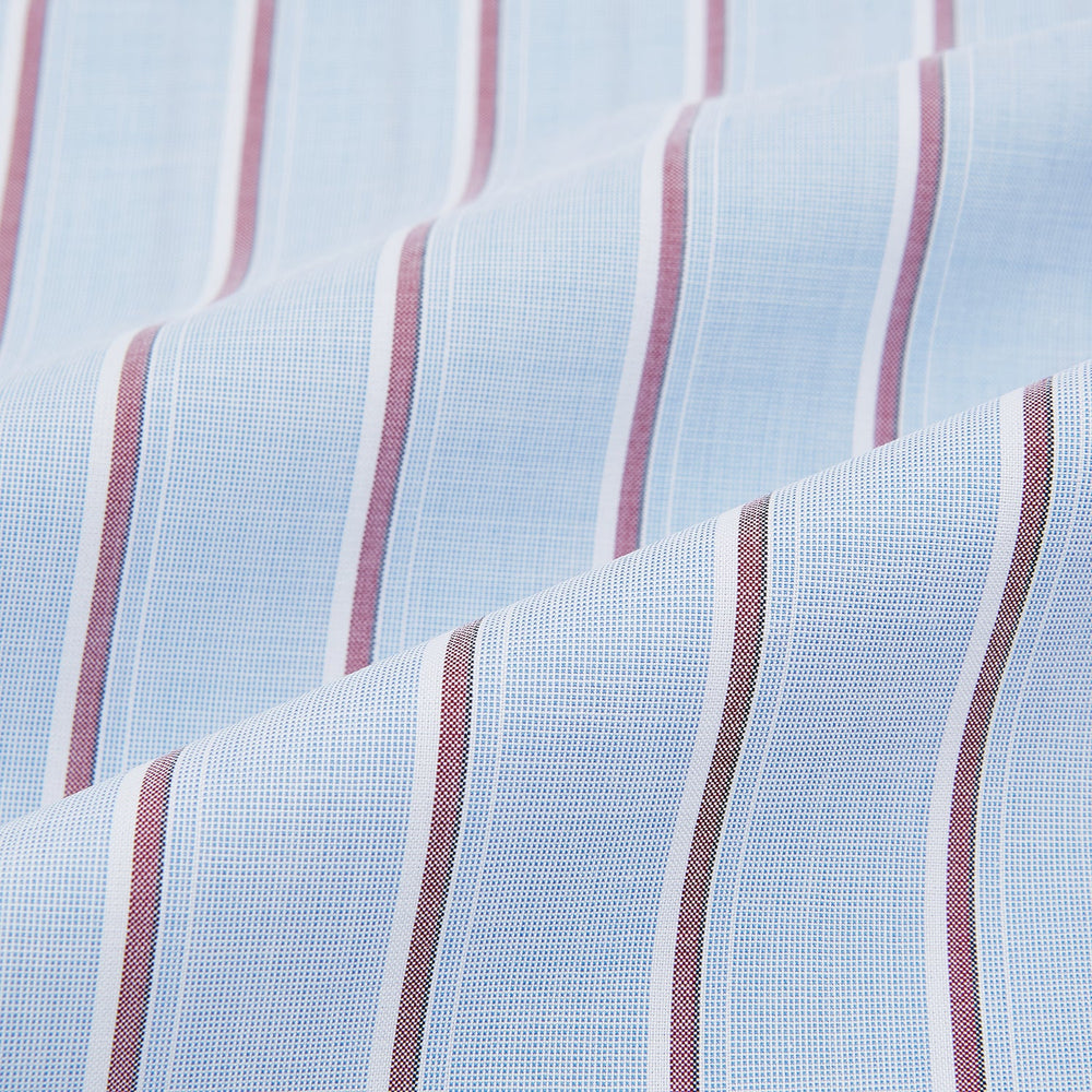 Blue and Burgundy Multi-Stripe Westminster Shirt
