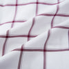 Burgundy Grid Check Mayfair Shirt