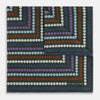 Forest Green Dots and Floral Tile Double-Sided Silk Pocket Square
