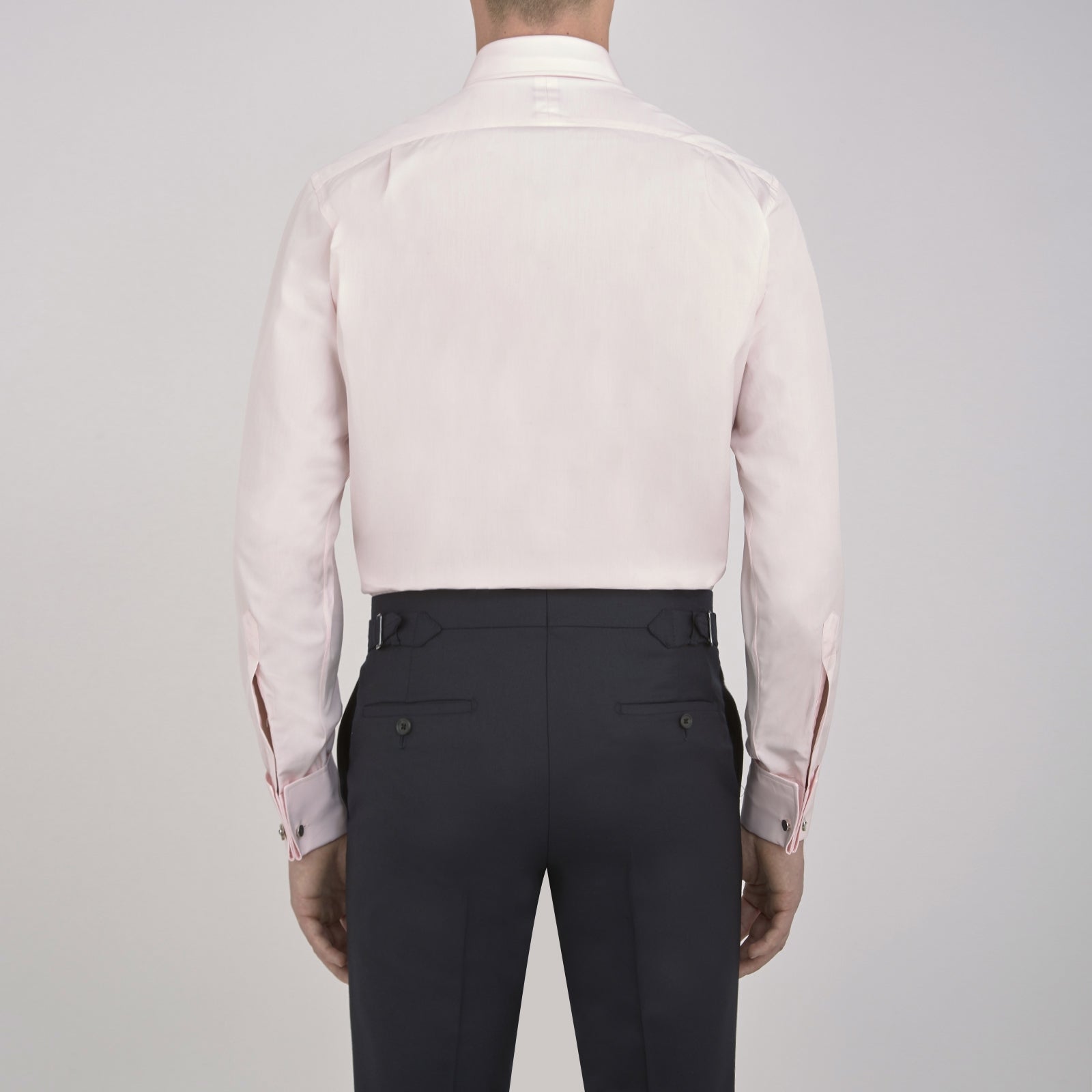 Pink Cotton Shirt with T&A Collar and Double Cuffs
