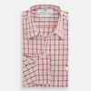 Red Graph Overlay Check Piccadilly Shirt