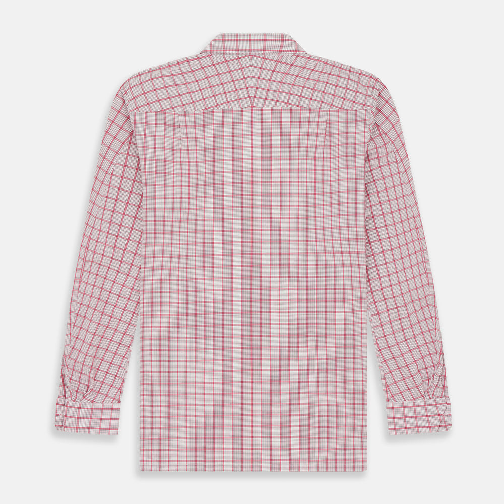 Pink Graph Overlay Check Piccadilly Shirt