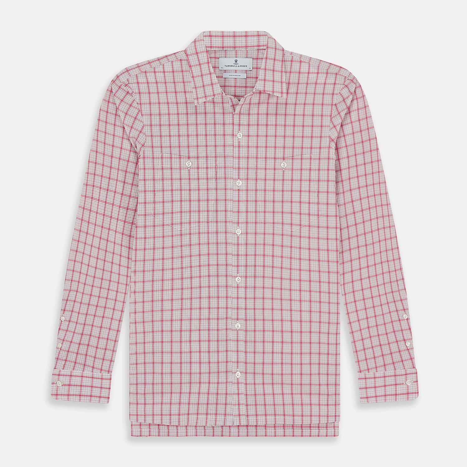 Pink Graph Overlay Check Piccadilly Shirt