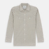 Brown Graph Overlay Check Piccadilly Shirt