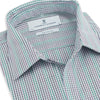 Green Graph Overlay Micro Check Piccadilly Shirt