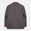 Brown & Blue Check Merino Barrington Blazer