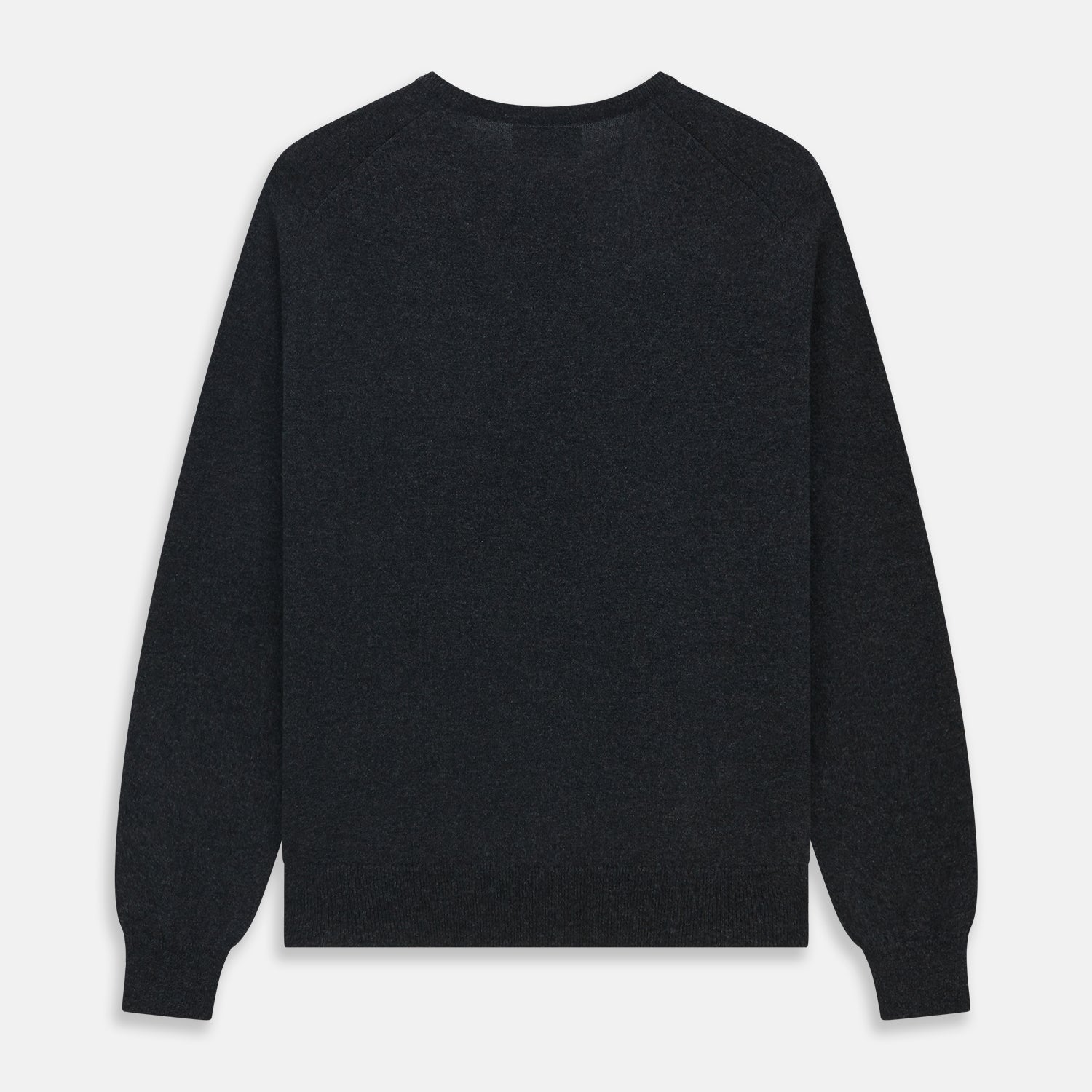 Charcoal V-Neck Cashmere Jumper