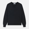 Charcoal V-Neck Cashmere Jumper