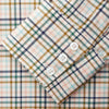 Green Multi Check Regular Fit Shirt with T&A Collar and 3 Button Cuffs