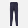 Navy Pinstripe Rupert Trousers