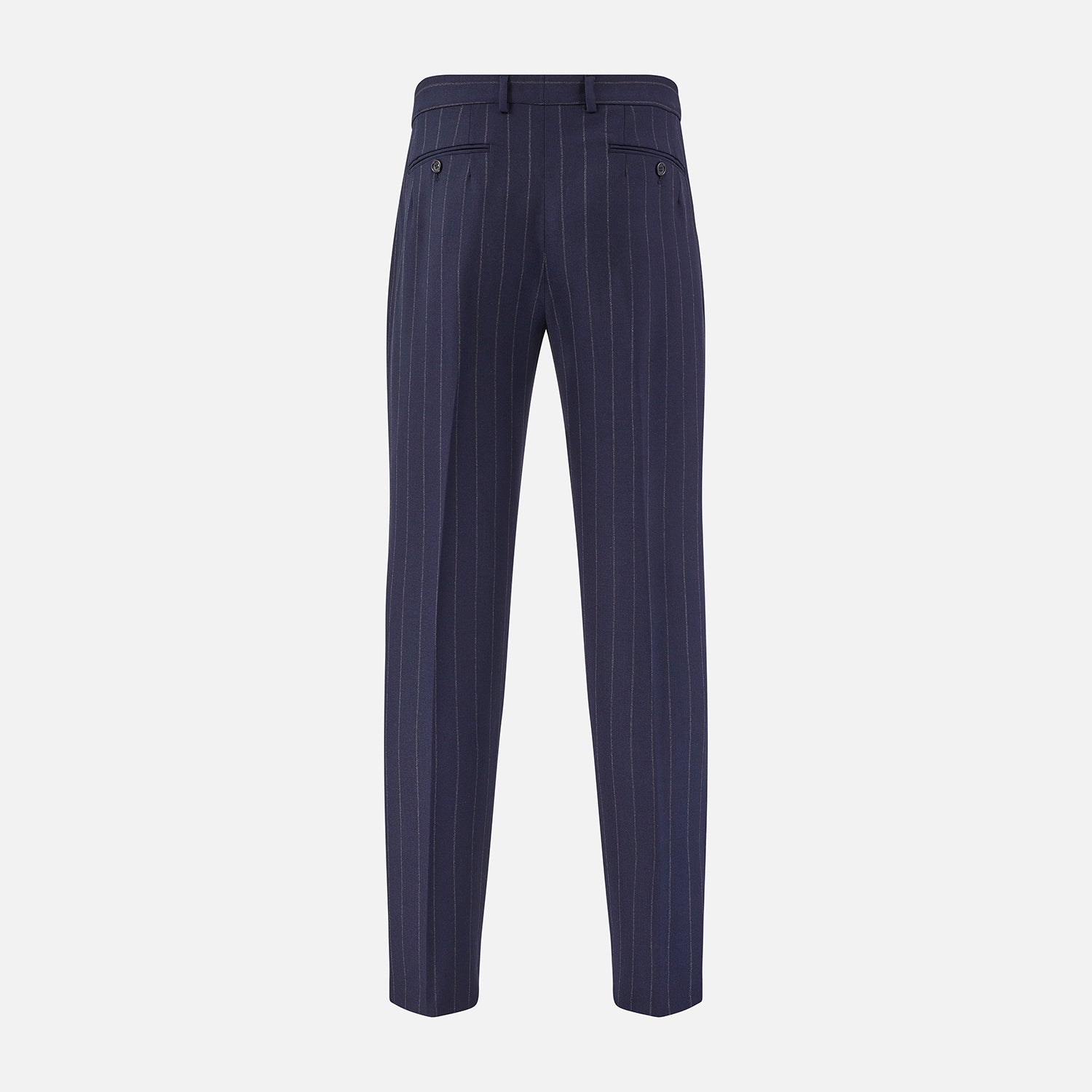 Navy Pinstripe Rupert Trousers