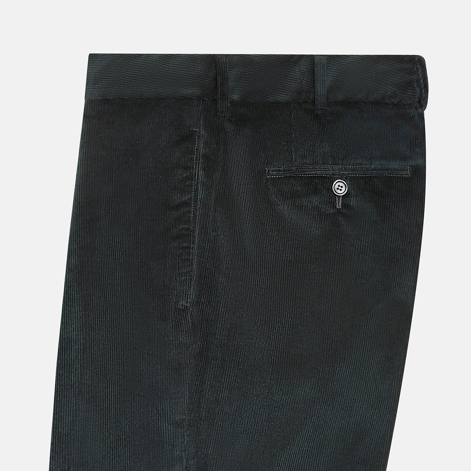 Dark Green Corduroy Edward Trousers
