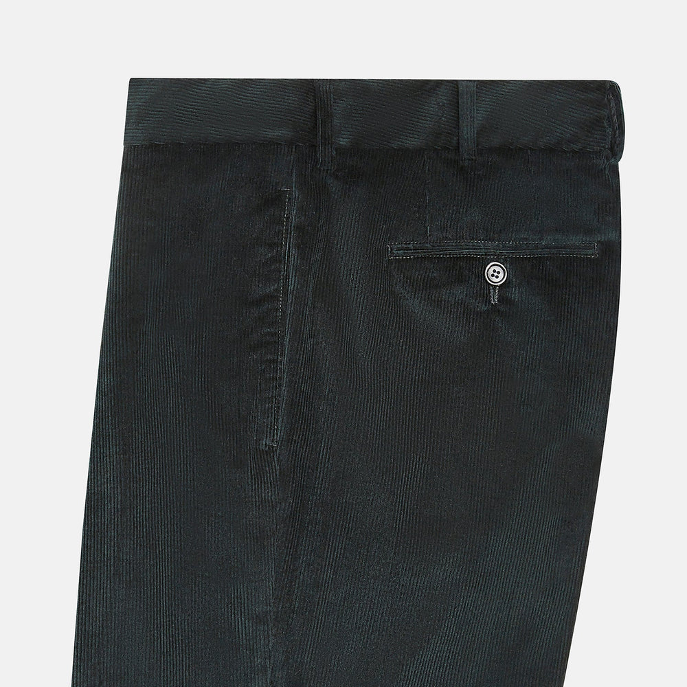 Dark Green Corduroy Edward Trousers