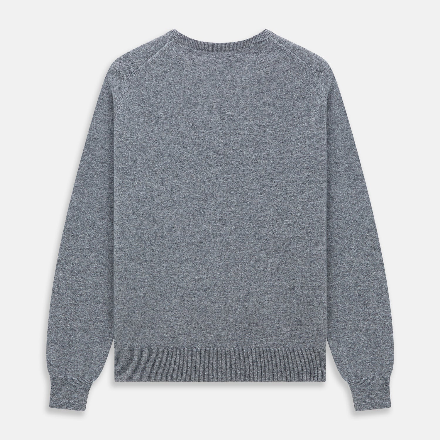 Flannel Grey Crew Neck Cashmere Jumper